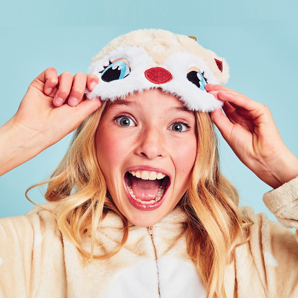 Reindeer Furry & Glitter Eye Mask Iscream